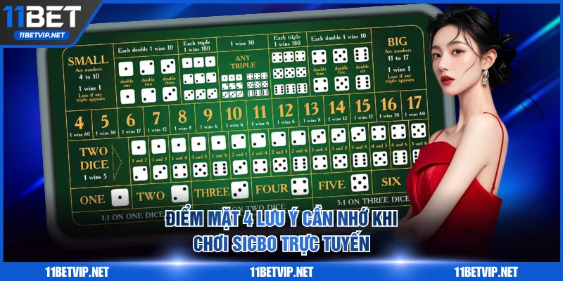 Điểm mặt 4 lưu ý cần nhớ khi chơi Sicbo